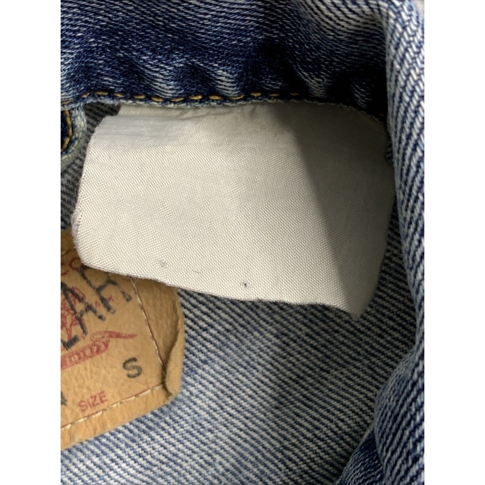Levis Jacket Womens Size Small Vintage Distressed‎ Vintage IRREGULAR Stamped - Picture 7 of 14